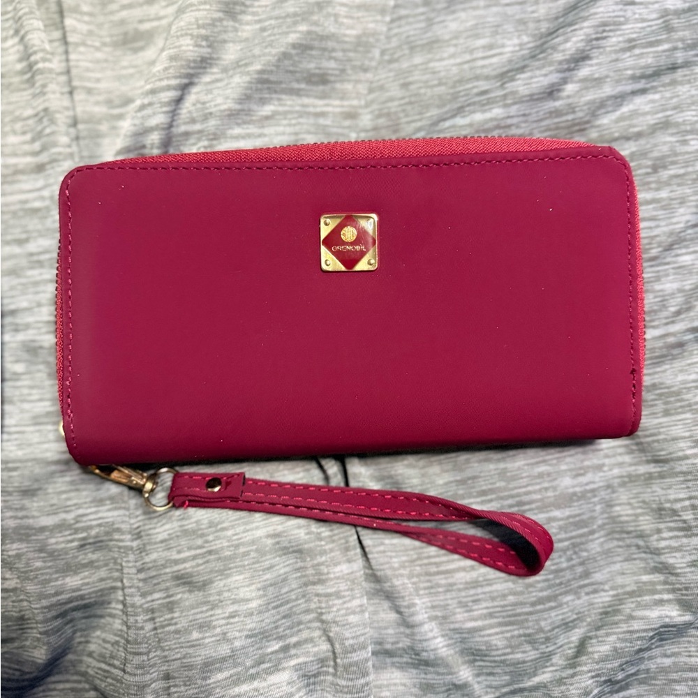 Elegant Burgundy Women's Wallet by Unknown Brand